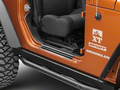 Entry Guards; Stainless Steel (07-18 Jeep Wrangler JK 2-Door)