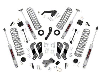 Rough Country 3.50-Inch Suspension Lift Kit with Control Arm Drop Brackets (07-18 Jeep Wrangler JK 4-Door)