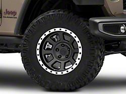 Rovos Wheels Kalahari Matte Black with Machined Lip Wheel; 17x9; -6mm Offset (20-26 Jeep Gladiator JT)