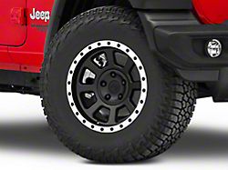 Rovos Wheels Kalahari Matte Black with Machined Lip Wheel; 17x9; -6mm Offset (18-25 Jeep Wrangler JL)