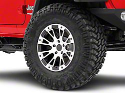 Rovos Wheels Karoo Clodd Black Machined Wheel; 17x9; -6mm Offset (18-25 Jeep Wrangler JL)