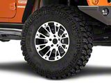 Rovos Wheels Karoo Clodd Black Machined Wheel; 17x9; -6mm Offset (07-18 Jeep Wrangler JK)