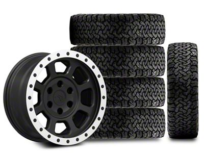 17x8.5 Rovos Wheels Kalahari & 33in BF Goodrich All-Terrain T/A KO Tire Package; Set of 5 (21-25 Bronco, Excluding Raptor)