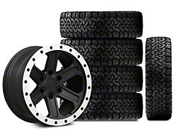 17x8.5 Rovos Wheels Tenere & 34in BF Goodrich All-Terrain T/A KO Tire Package; Set of 5 (21-25 Bronco, Excluding Raptor)