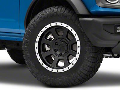 Rovos Wheels Kalahari Matte Black with Machined Lip 6-Lug Wheel; 18x9; 0mm Offset (22-25 Bronco Raptor)