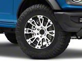 Rovos Wheels Karoo Gloss Black with Machined Lip 6-Lug Wheel; 18x9; 0mm Offset (22-26 Bronco Raptor)