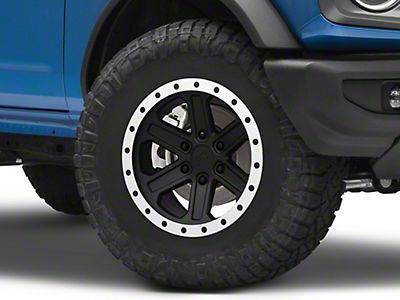 KMC Bronco Technic Satin Black 6-Lug Wheel; 17x8.5; 0mm Offset