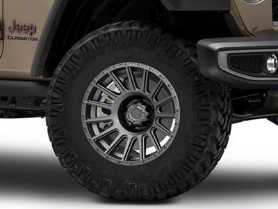 Rovos Wheels Bara Charcoal Wheel; 17x9; -6mm Offset (20-25 Jeep Gladiator JT)