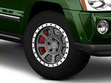 Rovos Wheels Kalahari Charcoal with Machined Lip Wheel; 17x9; -6mm Offset (05-10 Jeep Grand Cherokee WK, Excluding SRT8)