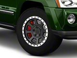 Rovos Wheels Kalahari Matte Black with Machined Lip Wheel; 17x9; -6mm Offset (05-10 Jeep Grand Cherokee WK, Excluding SRT8)