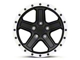 Rovos Wheels Tenere Matte Black with Machined Lip Wheel; 17x9; -6mm Offset (05-10 Jeep Grand Cherokee WK, Excluding SRT8)