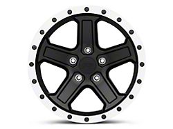 Rovos Wheels Tenere Matte Black with Machined Lip Wheel; 17x9; -6mm Offset (05-10 Jeep Grand Cherokee WK, Excluding SRT8)