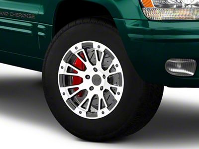 Rovos Wheels Karoo Clodd Black Machined Wheel; 17x9; -6mm Offset (99-04 Jeep Grand Cherokee WJ)