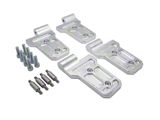 Royal Hooks Aluminum Door Hinges; Raw (20-25 Jeep Gladiator JT)