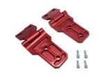 Royal Hooks Aluminum Hood Hinges; Red (20-25 Jeep Gladiator JT)