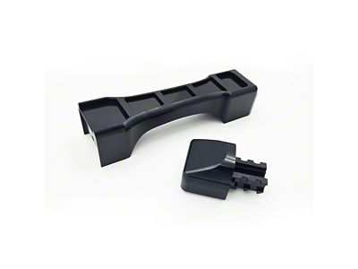 Royal Hooks Aluminum Door Handle; Black (18-25 Jeep Wrangler JL w/o Keyless Entry)