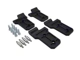 Royal Hooks Aluminum Door Hinges; Black (18-25 Jeep Wrangler JL)