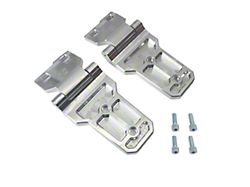 Royal Hooks Aluminum Hood Hinges; Raw (18-24 Jeep Wrangler JL)
