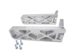 Royal Hooks Aluminum Tailgate Hinges; Raw (18-26 Jeep Wrangler JL)