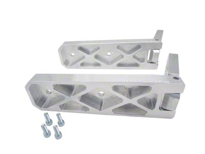 Royal Hooks Aluminum Tailgate Hinges; Raw (18-25 Jeep Wrangler JL)