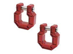 Royal Hooks Aluminum Royal Show Shackles; Red 