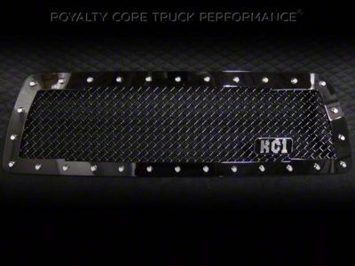 Royalty Core RC1 Classic Upper Grille Insert; Gloss Black (97-06 Jeep Wrangler TJ)