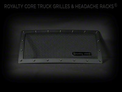 Royalty Core RCR Race Line Upper Grille Insert; Satin Black (07-18 Jeep Wrangler JK)