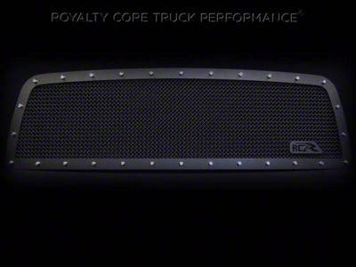 Royalty Core RCR Race Line Upper Grille Insert; Satin Black (97-06 Jeep Wrangler TJ)