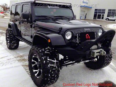 Royalty Core RCX Explosive Dual LED Grille; Gloss Black (07-18 Jeep Wrangler JK)