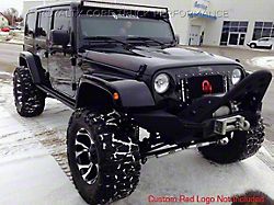Royalty Core RCX Explosive Dual LED Grille; Gloss Black (07-18 Jeep Wrangler JK)