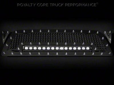 Royalty Core RC1X Incredible LED Upper Grille Insert; Gloss Black (05-11 Tacoma)