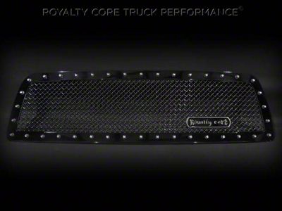 Royalty Core RC1 Classic Upper Grille Insert; Gloss Black (07-09 Tundra)