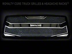 Royalty Core RC4 Layered Stainless Steel Upper Grille Insert; Gloss Black (14-17 Tundra)