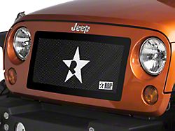 RBP RL Series Smooth Frame Grille; Black (07-18 Jeep Wrangler JK)