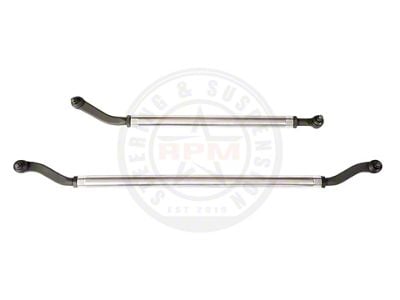 RPM Steering 2.50-Ton Super Duty Drag Link Steering Kit with Clamp for FOX ATS Stabilizer for Reid Knuckles 2005-2011 (84-01 Jeep Cherokee XJ)