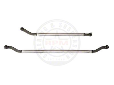 RPM Steering 2.50-Ton Super Duty Drag Link Steering Kit with Standard Stabilizer Clamp for Reid Knuckles (20-25 Jeep Gladiator JT)