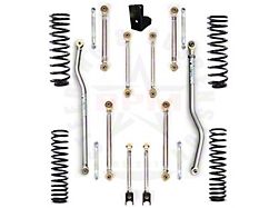 RPM Steering 2.50-Inch Ultimate Aluminum Mid Arm Suspension Lift Kit with Rubicon Ultimate Aluminum Sway Bar Links (18-25 Jeep Wrangler JL 2-Door)