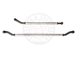 RPM Steering 2.50-Ton HD 2-Inch Aluminum Drag Link Steering Flip Kit with Factory Location Stabilizer Clamp (18-26 Jeep Wrangler JL, Excluding Rubicon)