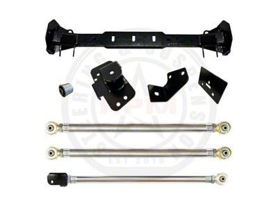 RPM Steering Front 3-Link Long Arm Upgrade Kit with 2.50-Inch Links (20-25 3.0L EcoDiesel Jeep Wrangler JL w/ Aftermarket Axles)