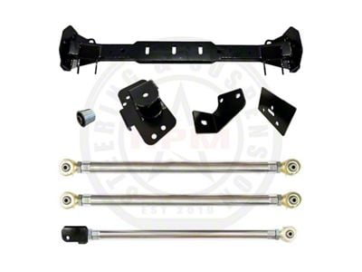 RPM Steering Front 3-Link Long Arm Upgrade Kit with 2.50-Inch Links (18-25 Jeep Wrangler JL w/ Aftermarket Axles, Excluding EcoDiesel)