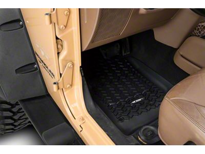 Rugged Ridge All-Terrain Front, Rear and Cargo Floor Liners; Black (07-10 Jeep Wrangler JK 4-Door)