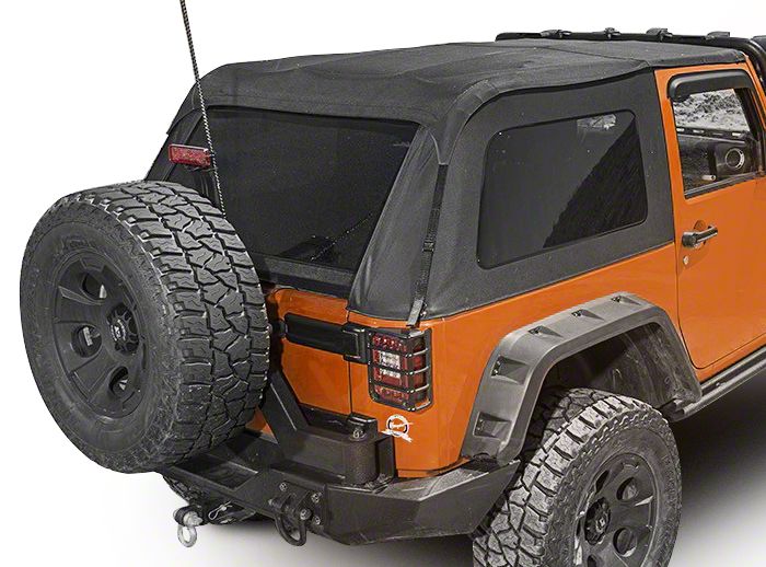 Rugged Ridge Jeep Wrangler Bowless Soft Top; Black Diamond