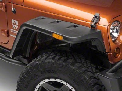 Rugged Ridge Hurricane Fender Flares; Smooth (07-18 Jeep Wrangler JK)