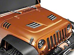 Rugged Ridge Performance Vented Hood; Unpainted (07-18 Jeep Wrangler JK)