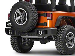 Rugged Ridge Spartacus Rear Bumper; Satin Black (07-18 Jeep Wrangler JK)