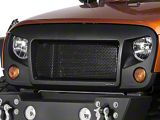Rugged Ridge Spartan Grille; Satin Black (07-18 Jeep Wrangler JK)
