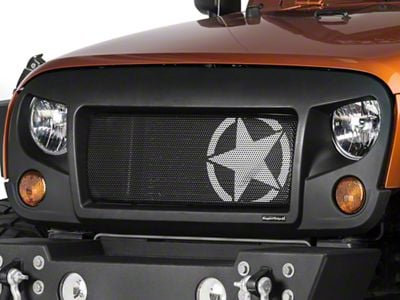 Rugged Ridge Spartan Grille Insert; Star (07-18 Jeep Wrangler JK)