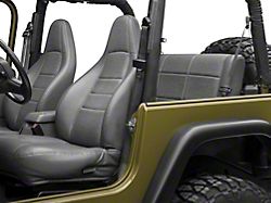 3-Point Tri-Lock Seat Belt; Driver Side; Black (97-02 Jeep Wrangler TJ)