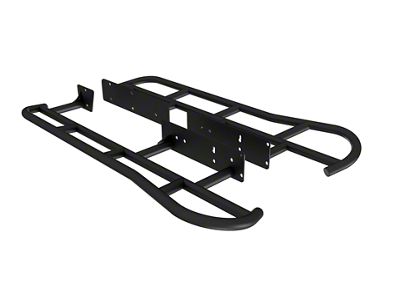 RSG Offroad Angled Rock Sliders; Bare Metal (10-24 4Runner)