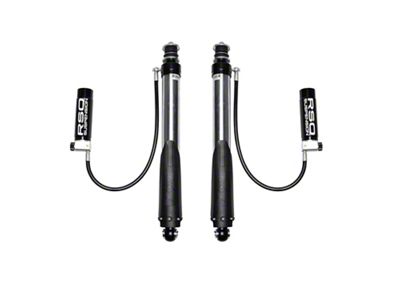 RSO Suspension 2.5 Adjustable Compression and Rebound Piggyback Reservoir Front Shocks for 0 to 3-Inch Lift (07-18 Jeep Wrangler JK)